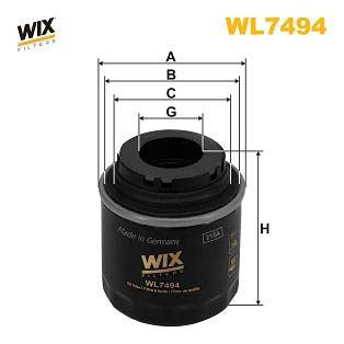 WIX Filters WL7494 Oil Filter