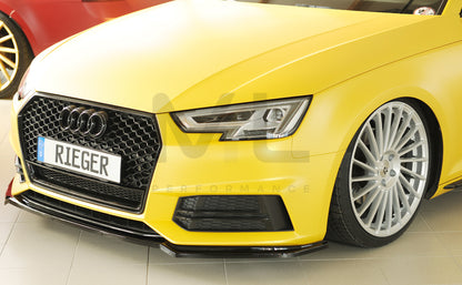 Rieger 00088226 Audi B9 F4 Front Splitter (A4 & S4) 7 | ML Performance UK Car Parts