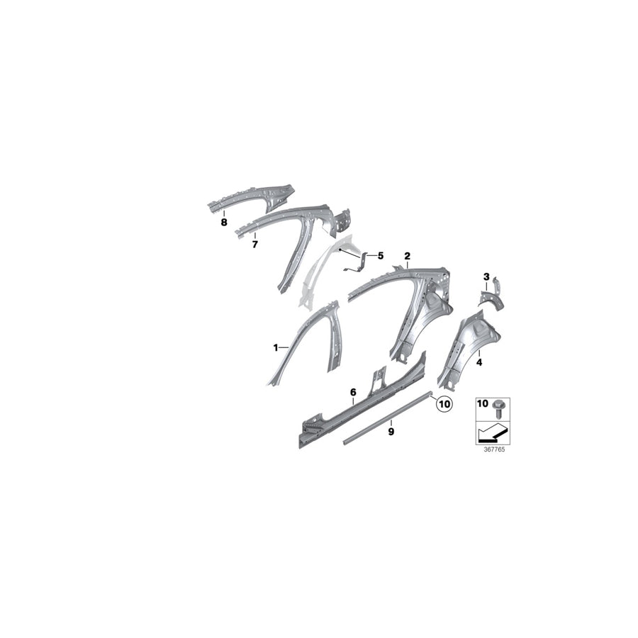 Genuine BMW 51177204365 Cover Pot (Inc. 520d, 520i & M5) | ML Performance UK