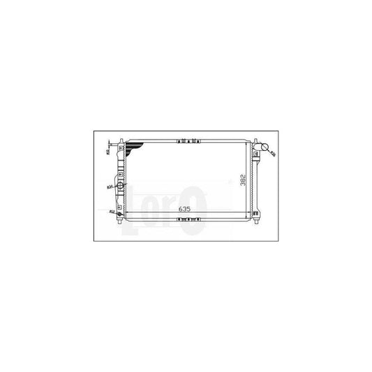 Abakus 0110170001 Engine Radiator For Daewoo Lanos | ML Performance UK