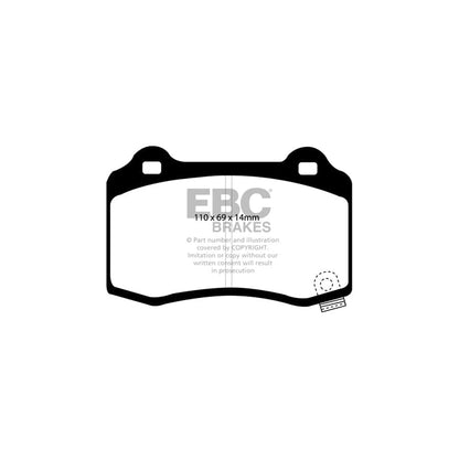 EBC PD09KR352 Dodge Jeep Bluestuff Rear Brake Pad & USR Disc Kit - Brembo Caliper (Inc. Durango & Grand Cherokee) 2 | ML Performance UK Car Parts