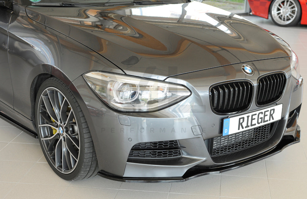 Rieger 00088081 BMW 1 Series F20 F21 Front Splitter 3 | ML Performance UK Car Parts