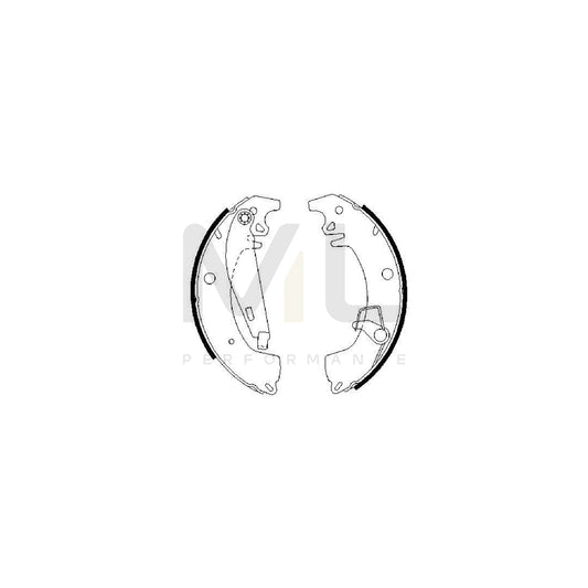 BOSCH 0 986 487 332 Brake Shoe Set | ML Performance Car Parts