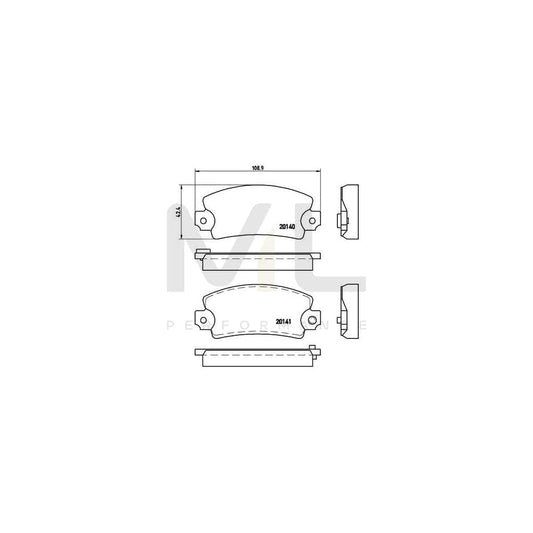 Brembo P 68 004 Brake Pad Set Prepared For Wear Indicator | ML Performance Car Parts