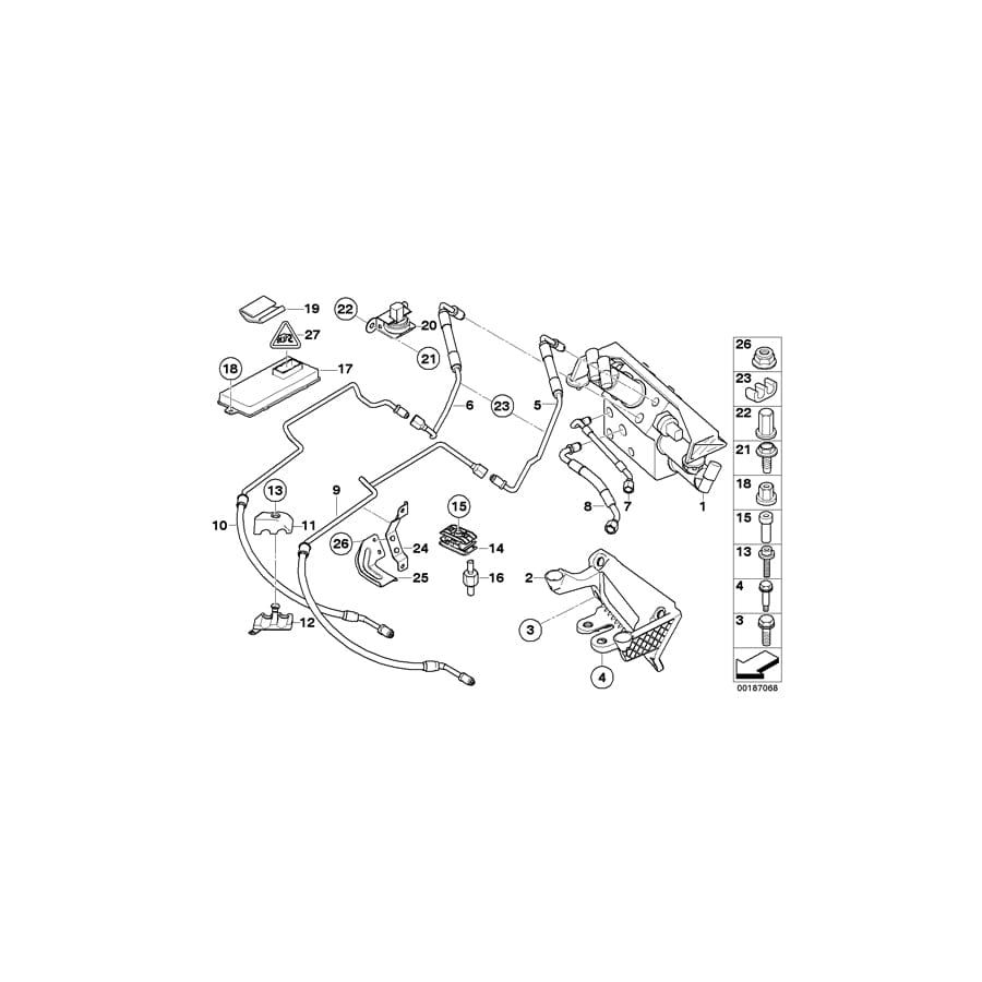 Genuine BMW 37206761184 E64 E63 E61 Hose Clamp (Inc. 525i, 650i & 523i) | ML Performance UK Car Parts