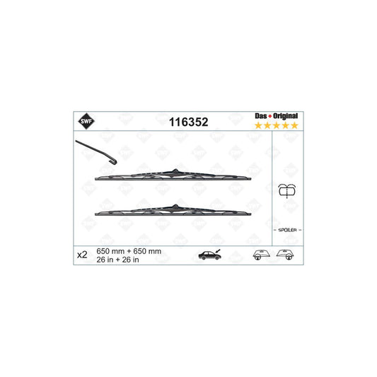 Swf Original Spoiler 116352 Wiper Blade | ML Performance UK Car Parts