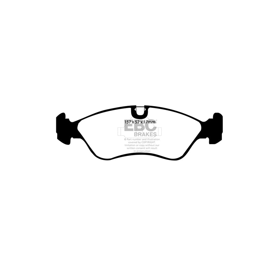 EBC DP5760NDX Daewoo Opel Vauxhall Bluestuff NDX Front Brake Pads  - ATE Caliper 2 | ML Performance UK Car Parts