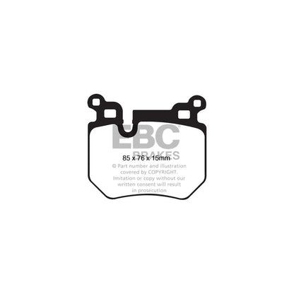EBC DP81996RP1 BMW E82 E88 RP-1 Full Race Rear Brake Pads 2 | ML Performance UK Car Parts