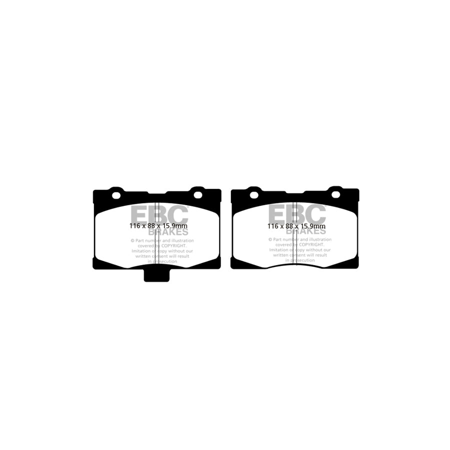 EBC DP21735 Honda Legend Greenstuff Front Brake Pads 2 | ML Performance UK Car Parts