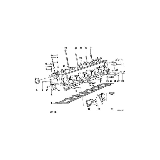 Genuine BMW 11122244728 E30 E28 E34 Cylinder Head Gasket Asbestos-Free 1,68mm 2-LOCH (Inc. 524d, 324td & 524td) | ML Performance UK Car Parts