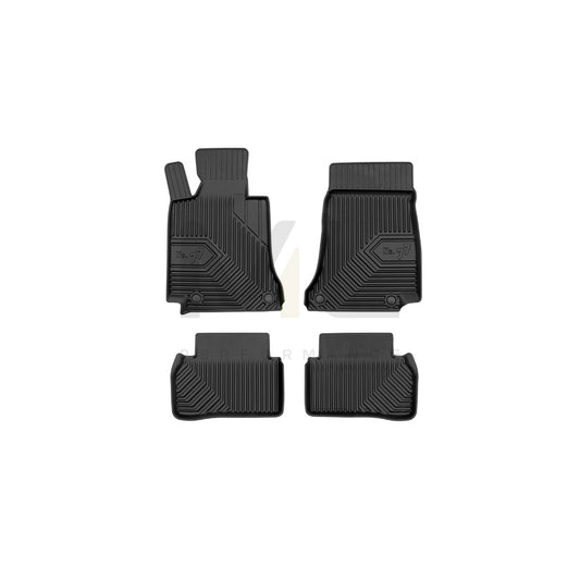 FROGUM Tailored, No.77 77409583 Floor mat set suitable for MERCEDES-BENZ C-Class Saloon (W205) Elastomer, Front and Rear, Quantity: 4, Black | ML Performance Car Parts
