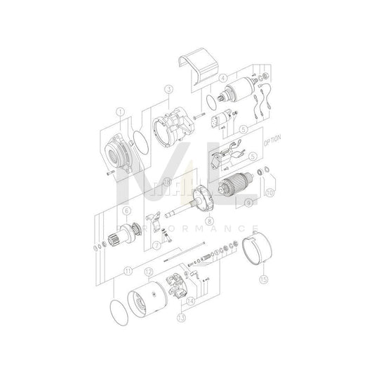 MAHLE ORIGINAL MS 62 Starter motor 24V 5,5kW, Teeth Quant.: 12, Oiltight | ML Performance Car Parts