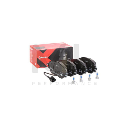 Brembo P 85 131X Brake Pad Set With Anti-Squeak Plate, With Brake Caliper Screws | ML Performance Car Parts