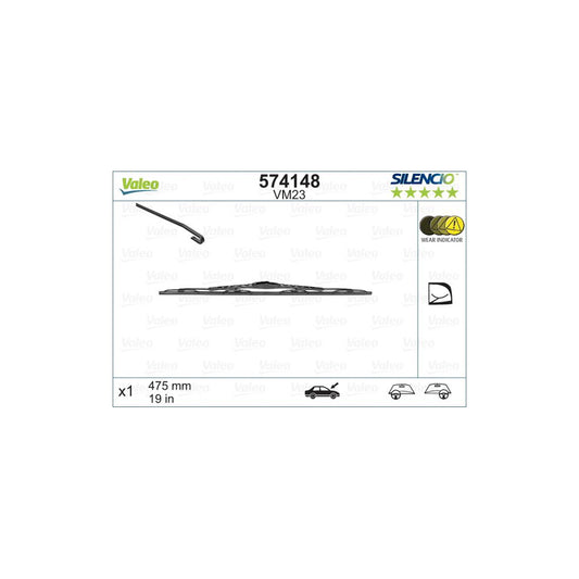 Valeo Silencio 574148 Wiper Blade | ML Performance UK Car Parts