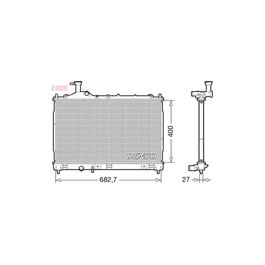 Denso DRM45042 Drm45042 Engine Radiator For Mitsubishi Outlander Iii Off-Road (Gg, Gf) | ML Performance UK