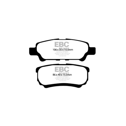 EBC PDKR639 Mitsubishi Ultimax Rear Brake Pad & Plain Disc Kit (Inc. Lancer & Outlander) 2 | ML Performance UK Car Parts