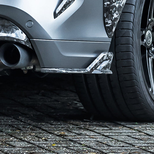 MANHART MH3F9611009 FORGED CARBON TWO-PIECE REAR BUMPER ADD-ON FOR BMW F96 X6M (COMPETITION)