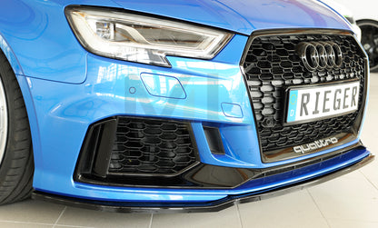 Rieger 00088161 Audi 8V RS3 Front Splitter 3 | ML Performance UK Car Parts
