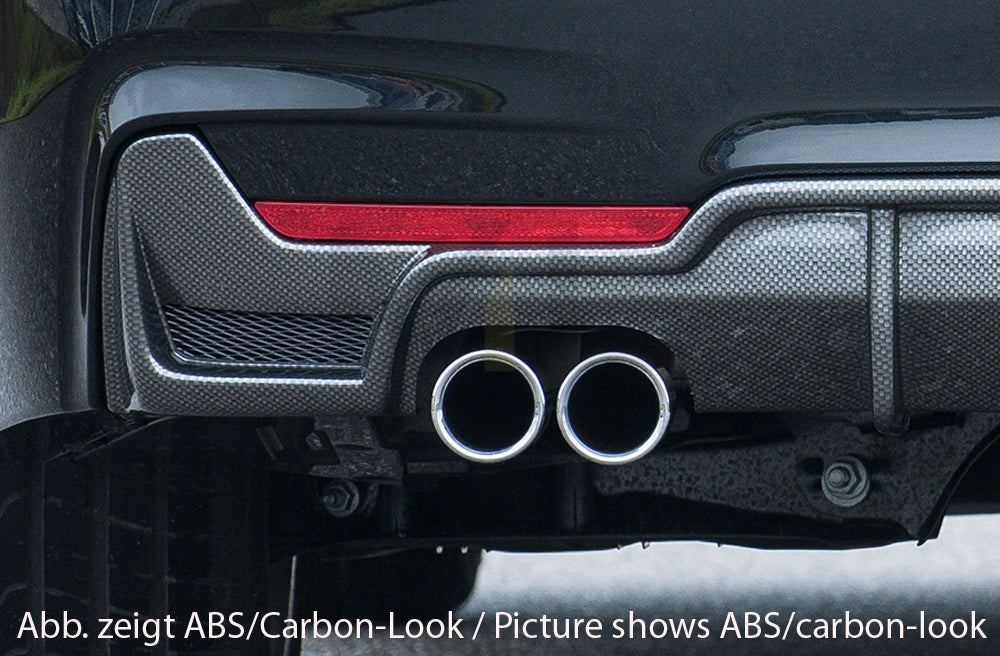 Rieger 00053490 BMW 4 Series F32 F33 F36 Rear Diffuser - Carbon Look 4 | ML Performance UK Car Parts