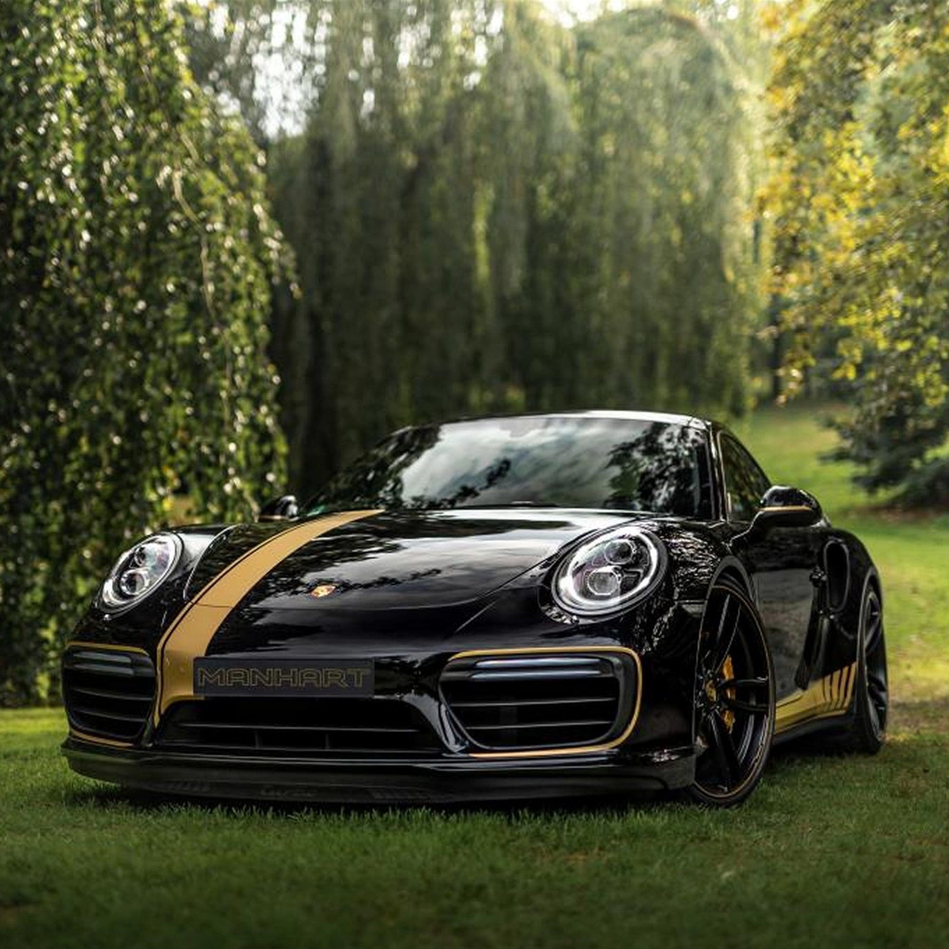 MANHART MHR991TS91221 TECHART FORMULA IV RIM SET FOR PORSCHE 911 TURBO (S)  SILK MATTE BLACK