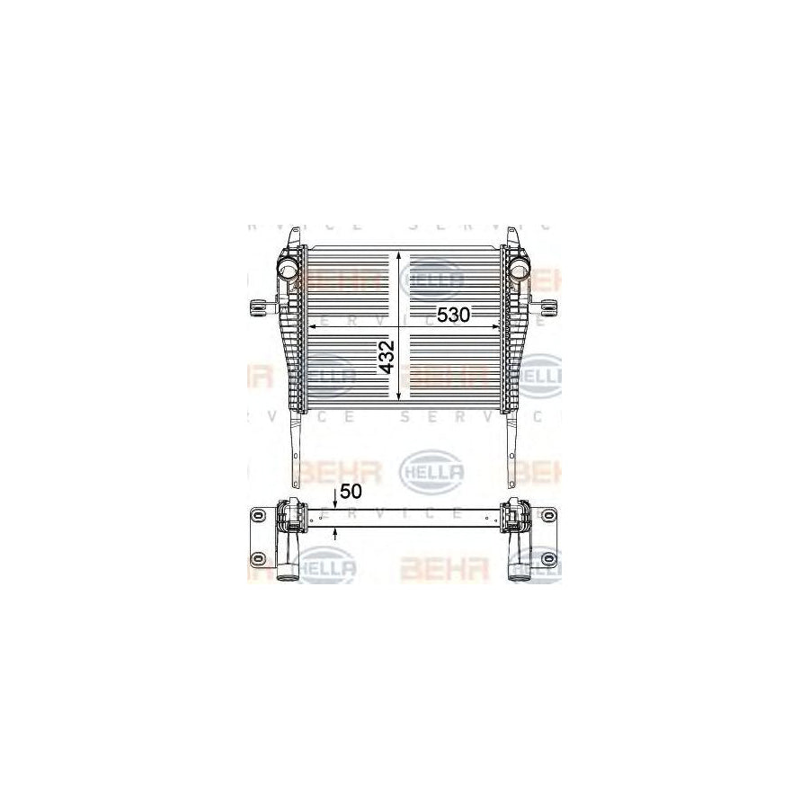 Hella 8ML 376 751-261 Intercooler