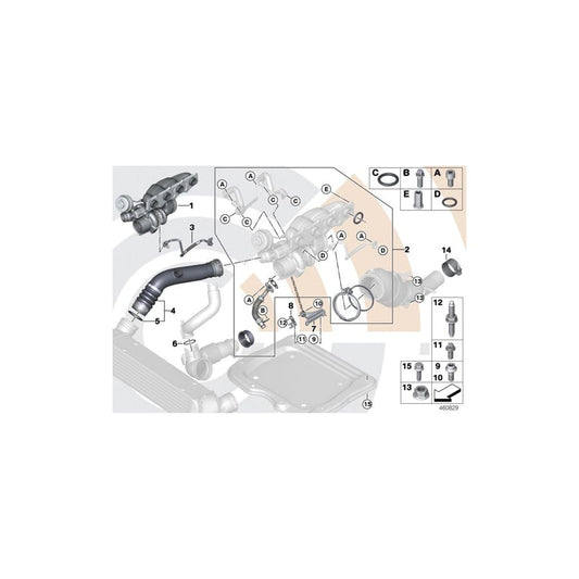 Genuine BMW 18308621875 F11 F10 F07 Muffler Clamp D=65mm (Inc. 528i, 520i & 528iX) | ML Performance UK Car Parts