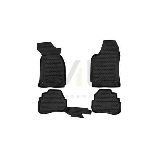 WALSER Tailored, XTR 75131 Floor mat set Elastomer, Front and Rear | ML Performance Car Parts