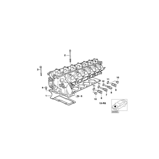 Genuine BMW 11122245484 E36 E34 Cylinder Head Gasket Asbestos-Free 1,87mm 3-LOCH (Inc. 525tds, 325td & 525td) | ML Performance UK Car Parts