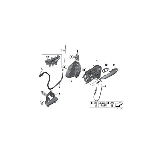 Genuine BMW 51217197797 Left Operating Rod (Inc. 550iX 4.4, 550iX 4.0 & 550i) | ML Performance UK