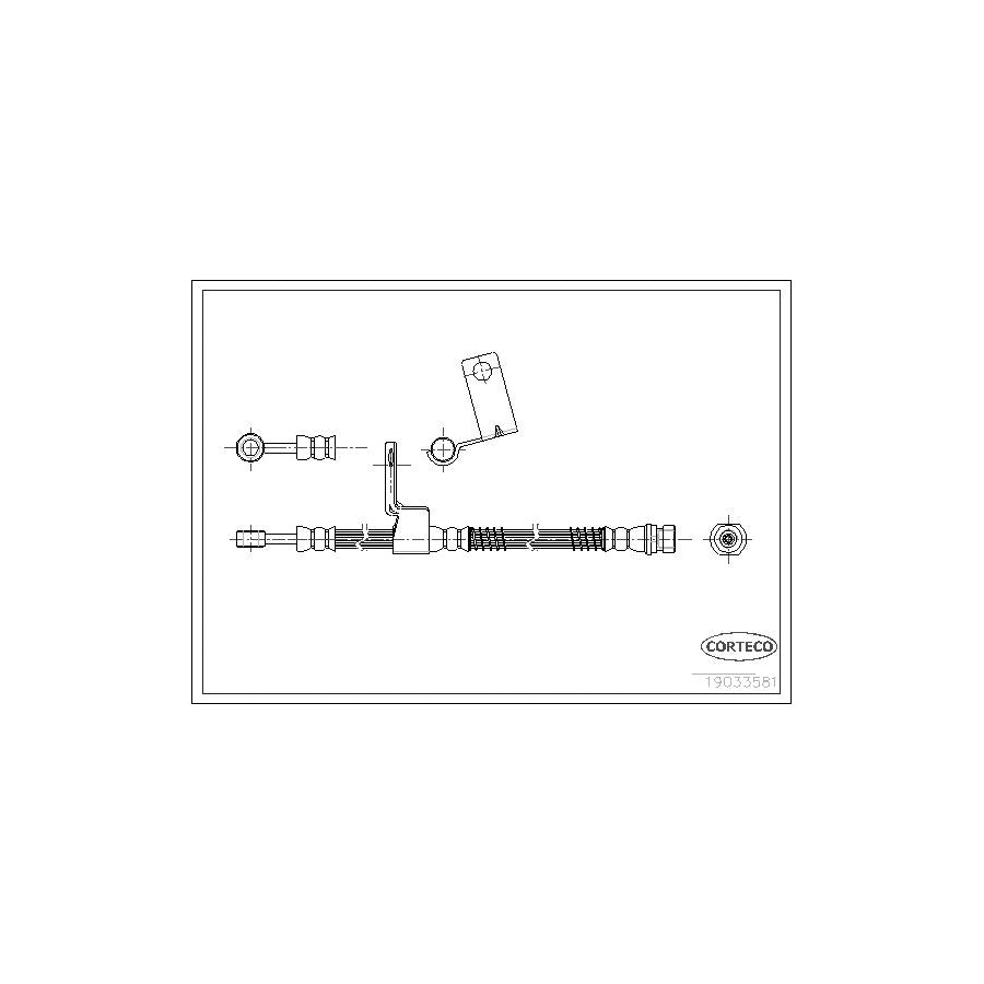 Corteco 19033581 Brake Hose For Hyundai Getz (Tb) | ML Performance UK