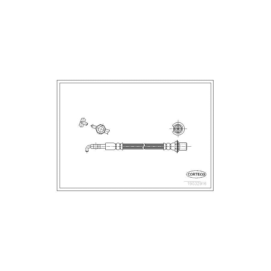 Corteco 19032916 Brake Hose For Lexus Gs I (Jzs147_) | ML Performance UK