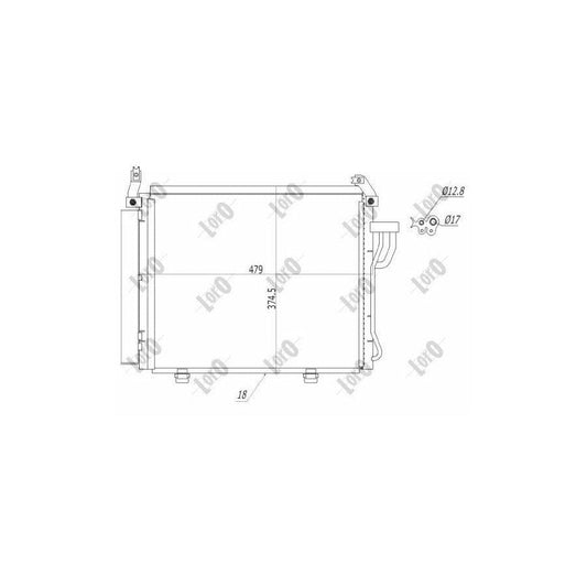 Abakus 0190160021 Air Conditioning Condenser For Hyundai I10 I (Pa) | ML Performance UK