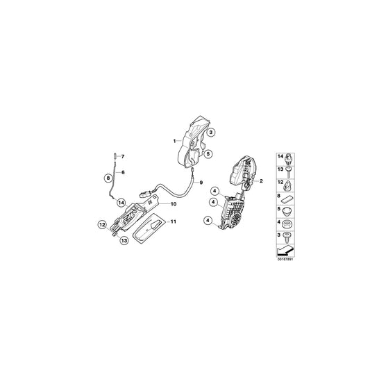 Genuine BMW 51217137052 E70 Operating Rod, Door Front Right (Inc. X5 3.0d, X5 M50dX & X5 4.8i) | ML Performance UK