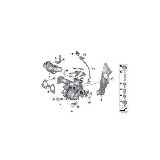 Genuine BMW 11628579407 F48 F39 Heat Shield For Exhaust Manifold (Inc. X1 25dX & X2 25dX) | ML Performance UK Car Parts