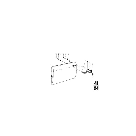 Genuine BMW 51216442101 Catch With Key Right (Inc. 2002, 1502 & 2002tii) | ML Performance UK