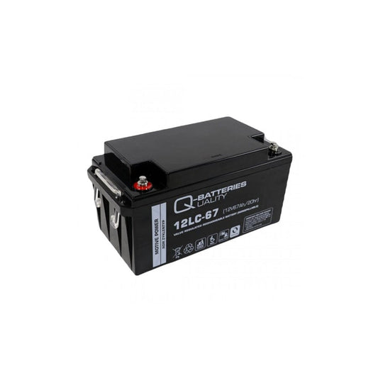 Q-Batteries 12LC67 / 12V 67Ah lead accumulator cycle type AGM Deep Cycle VRLA | ML Performance UK Car Parts
