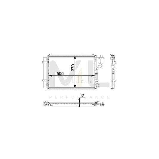 MAHLE ORIGINAL AC 48 000P Air conditioning condenser with dryer | ML Performance Car Parts