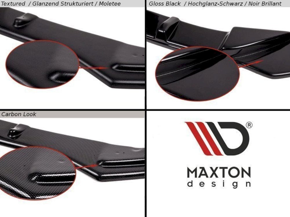 Maxton Design VW Passat R-line B8 Front Splitter V.2
