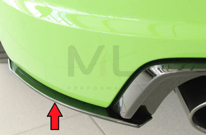 Rieger 00055173 Audi 8J 8J1-FV 8S TTRS Rear Side Splitter 1 | ML Performance UK Car Parts
