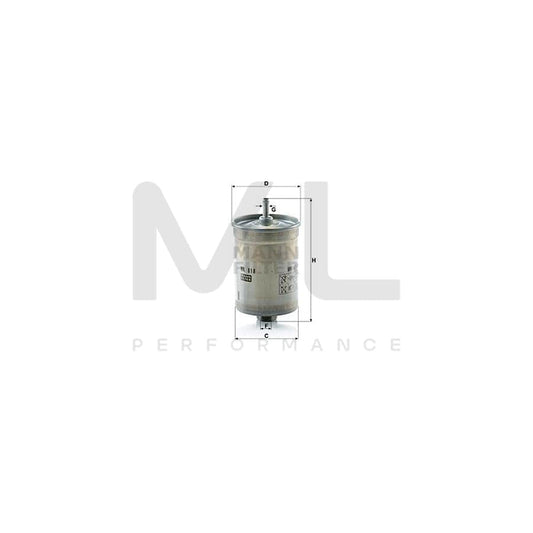MANN-FILTER WK 818 Fuel filter In-Line Filter | ML Performance Car Parts