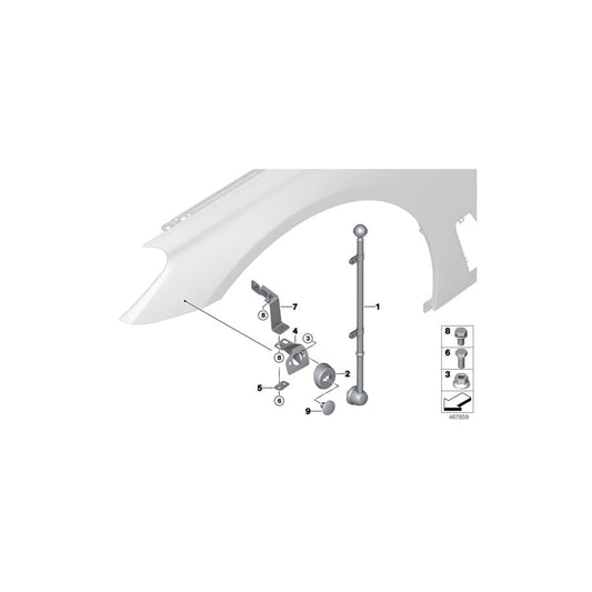 Genuine BMW 72609466715 G11 G12 Base Plate Left (Inc. 740dX, 745LeX & 730Li) | ML Performance UK Car Parts