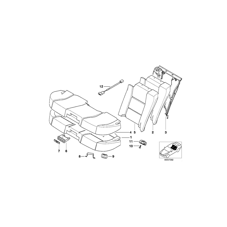 Genuine BMW 52208150868 E38 Cover SCHWARZ (Inc. 735i, 740iL & 750iLS) | ML Performance UK