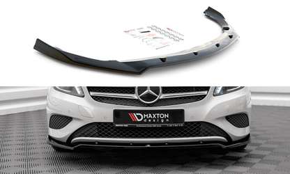 Maxton Design ME-A-176-FD2T Front Splitter V.2 Mercedes Benz A-Class W176 | ML Performance UK Car Parts