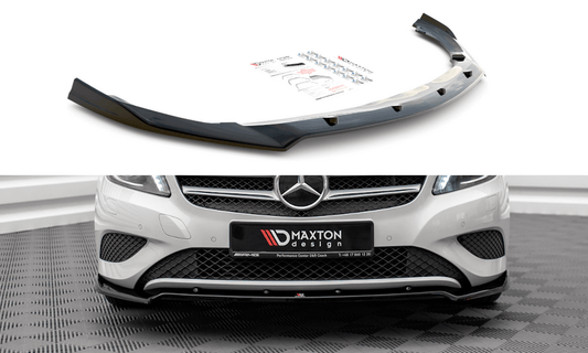 Maxton Design ME-A-176-FD2T Front Splitter V.2 Mercedes Benz A-Class W176 | ML Performance UK Car Parts