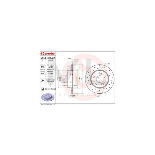 BREMBO 08.C659.10 Brake Disc for PEUGEOT 308 Solid, with bolts/screws | ML Performance Car Parts