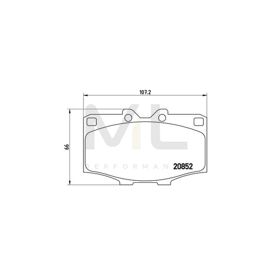 Brembo P 83 006 Brake Pad Set Excl. Wear Warning Contact | ML Performance Car Parts
