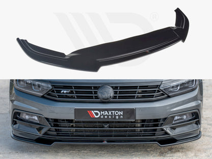 Maxton Design VW-PA-B8-RLINE-FD2T Front Splitter V.2 VW Passat R-line B8fits
only | ML Performance UK Car Parts