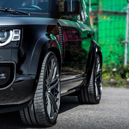 MANHART MHRDEFFL22105 FORGED LINE RIM SET FOR LAND ROVER DEFENDER  LIGHT GREY