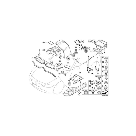 Genuine BMW 51717895928 E85 E86 Holder, Activated Carbon Container Cover (Inc.  & Z4 M3.2) | ML Performance UK Car Parts