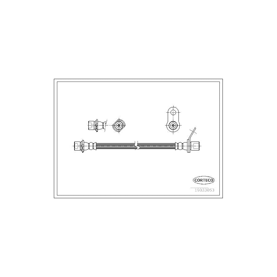 Corteco 19033053 Brake Hose For Toyota Avensis | ML Performance UK